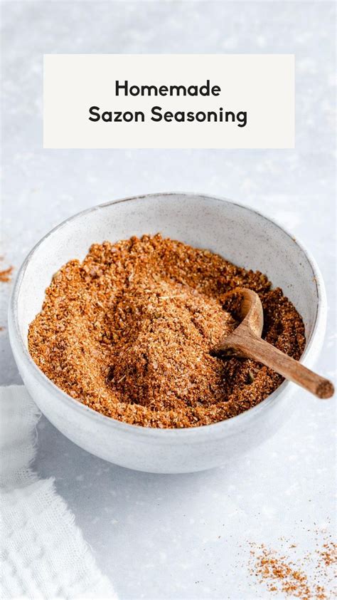 1. Homemade Sazon Seasoning: