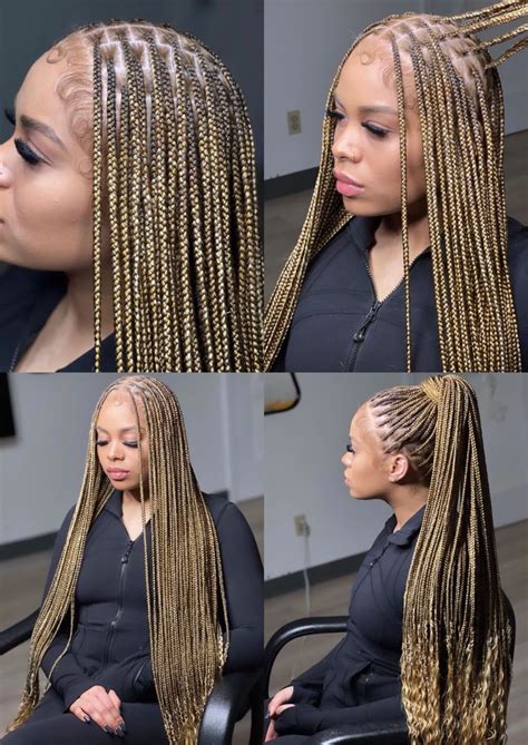 1. Honey Blonde Box Braids