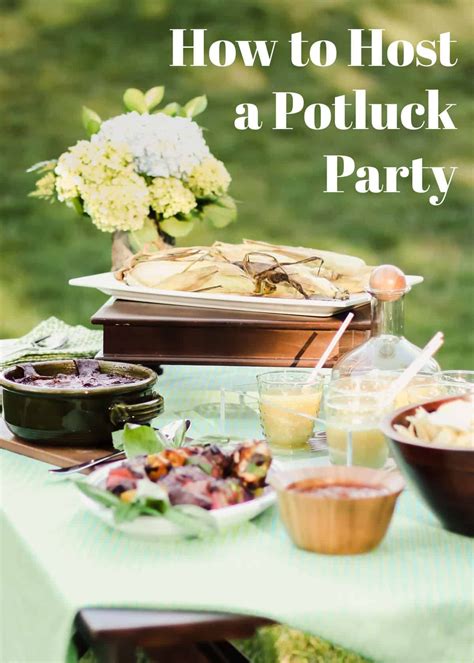 1. Host a Potluck Party