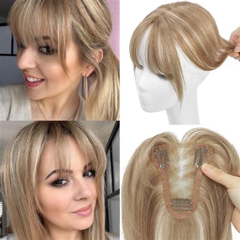 1. Human Hair Toppers with Bangs Are Incredibly Versatile