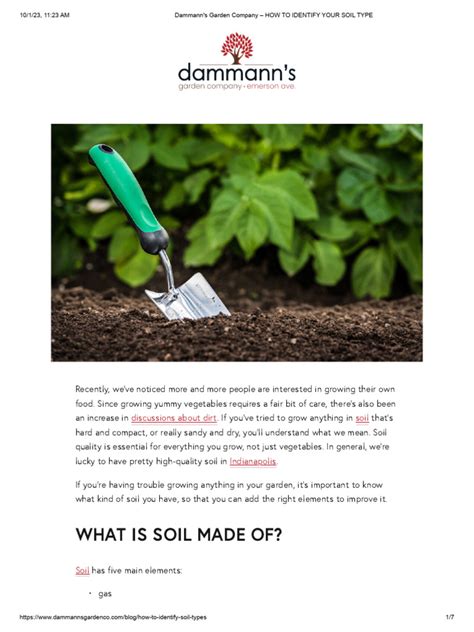 1. Identify Your Soil Type