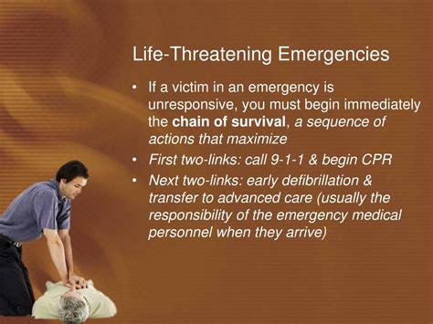 1. Immediate Care for Life-Threatening Emergencies