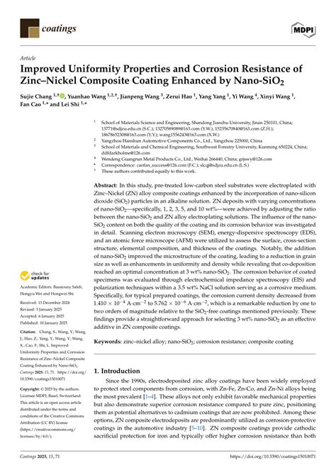 1. Improved Coating Uniformity