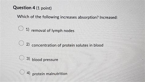 1. Increased Absorption: