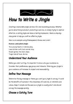 1. Introduction: Your Personal Jingle-Writing Assistant