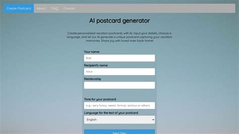 1. Introduction to Postcard Generator AI