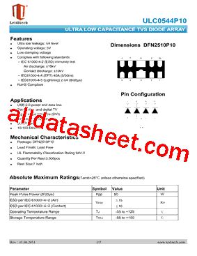 1. Introduction to ULC0544P10