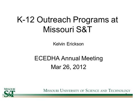 1. K-12 Outreach Programs: