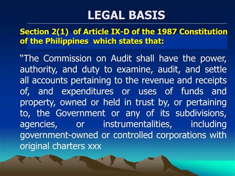 1. Legal Basis and Authority