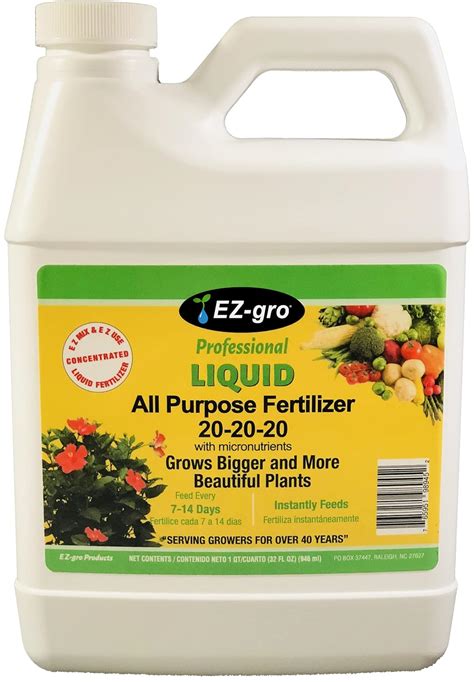 1. Liquid Starter Fertilizers (20-20-20)