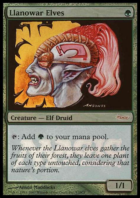 1. Llanowar Elves (G: Add G)