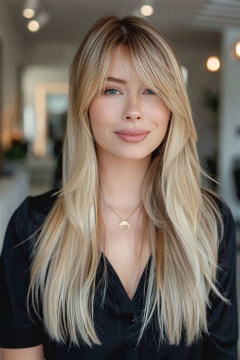 1. Long, Side-Swept Bangs