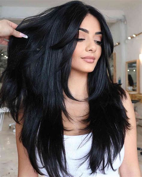 1. Long Black Hair: