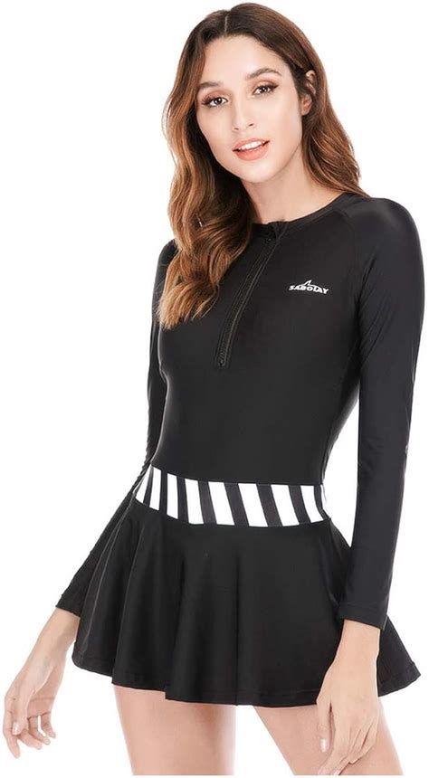 1. Long Sleeve Rashguard Swim Dress