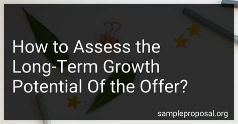 1. Long-Term Growth Potential: