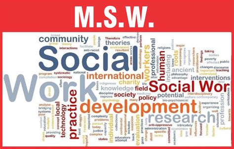 1. Master of Social Work (MSW)