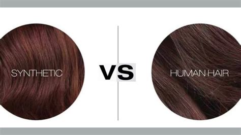 1. Material: Synthetic vs. Human Hair