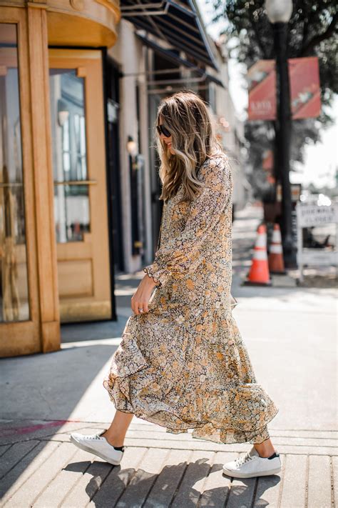 1. Maxi Dress with Platform Sneakers