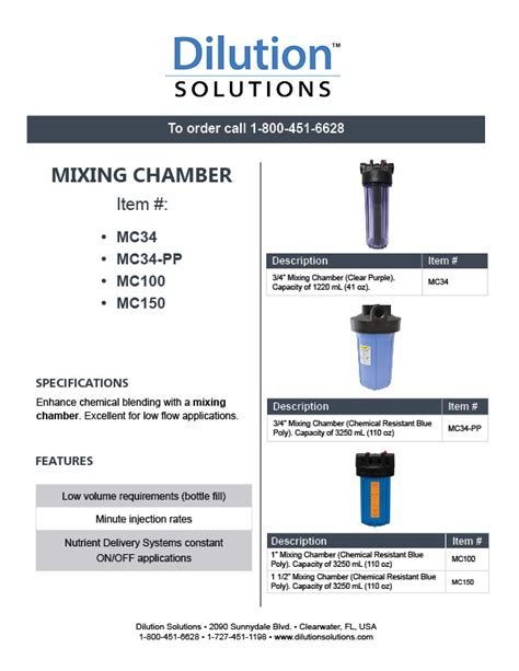 1. Mixing Chamber