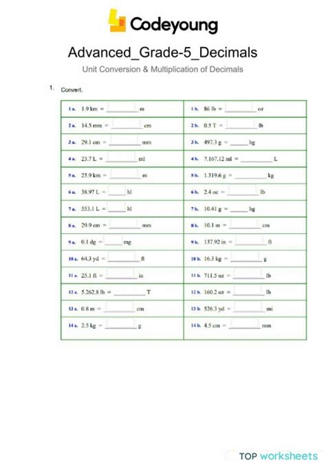 1. Multiplicative Conversion: