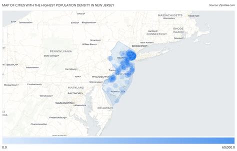 1. New Jersey has a high population density.