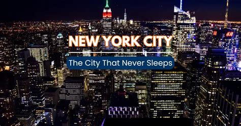 1. New York City: The City That Never Sleeps