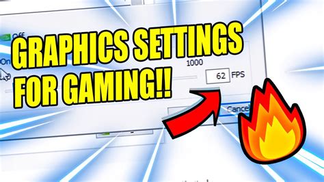 1. Optimize Your Graphics Settings: