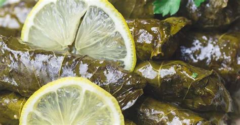 1. Pistachio Dolmas (Stuffed Grape Leaves)