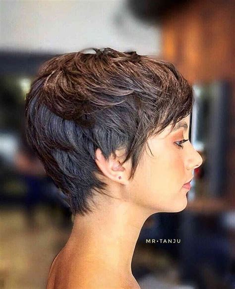 1. Pixie Cut with Long Bangs