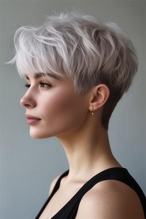 1. Platinum Blonde Pixie with Tousled Waves