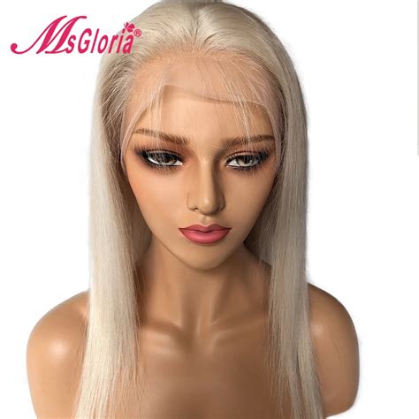 1. Platinum Perfection: The Silky Lace Front Wig