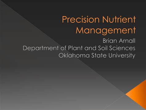 1. Precision Nutrient Management