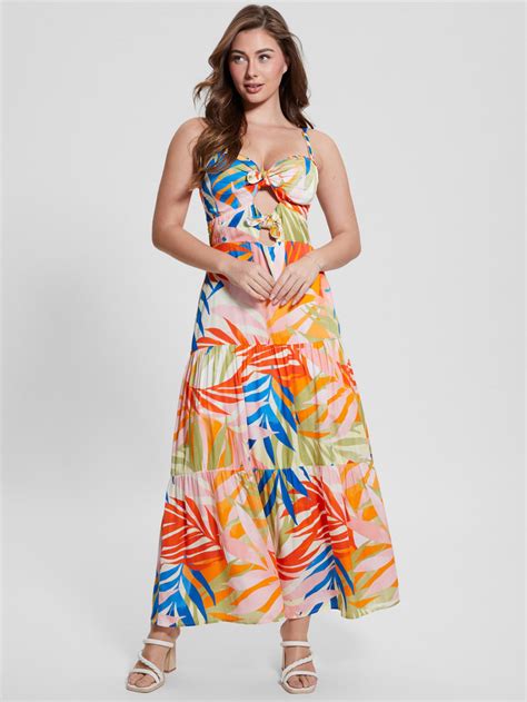 1. Printed Maxi Dress: