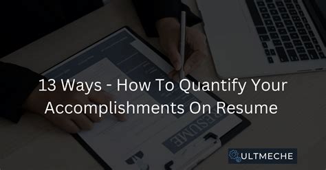 1. Quantify Your Accomplishments