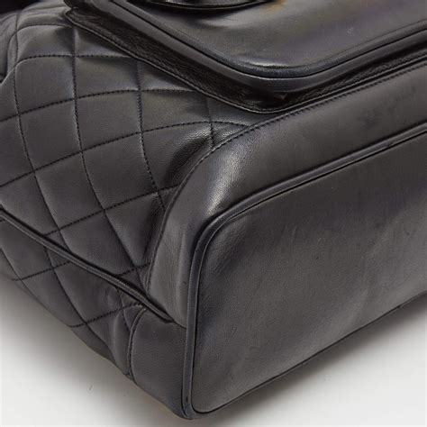 1. Quilted Lambskin Leather: