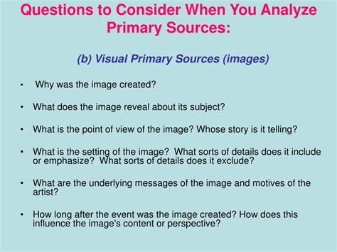 1. Read and Analyze the Sources: