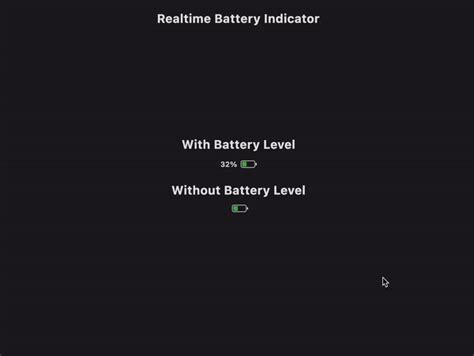 1. Real-Time Battery Status: