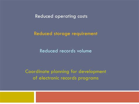 1. Reduced Operating Costs: