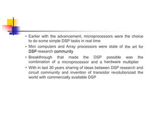 1. Research DSPs: