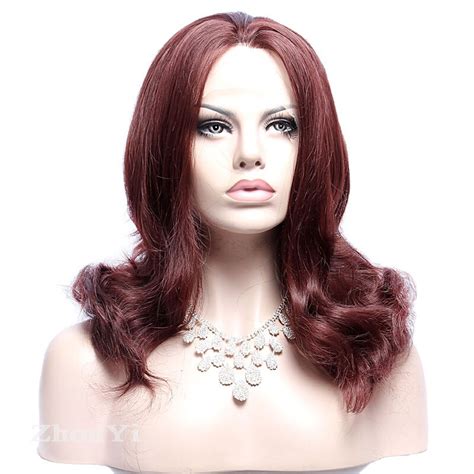 1. Review of Augustinus Synthetic Lace Front Auburn Wigs