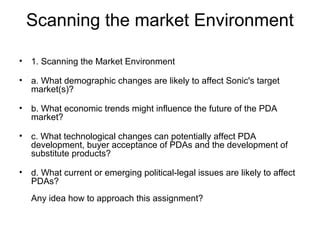 1. Scanning the Market: