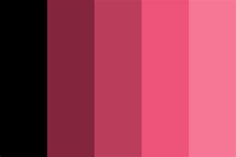 1. Signature Pink and Black Palette: