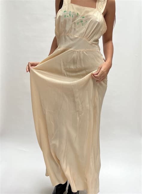 1. Silky Slip Dress in Shimmering Gray