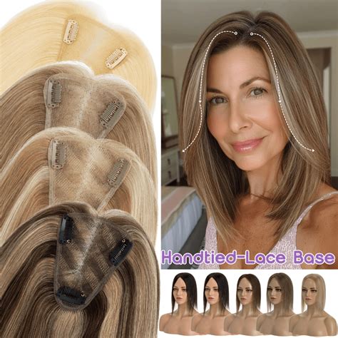 1. SmartLace Human Hair Topper: 8-Inch Base