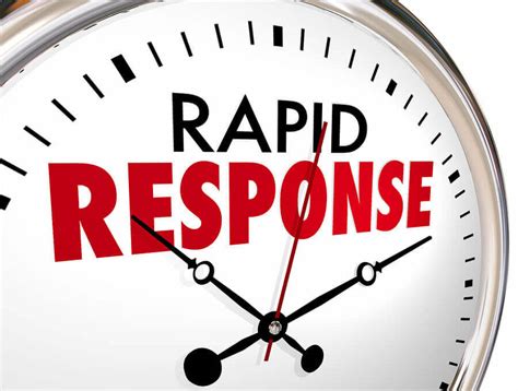 1. Speedy Response (10 Minutes or Less)