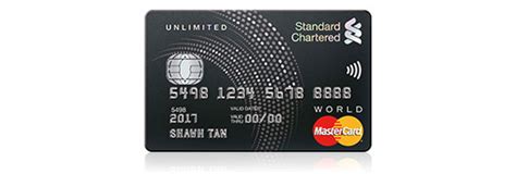 1. Standard Chartered Unlimited Cashback Credit Card