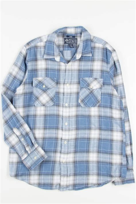 1. Start with a Crisp, Blue Flannel Shirt: