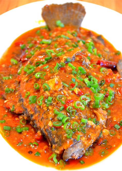 1. Steamed Fish with Spicy Bean Sauce