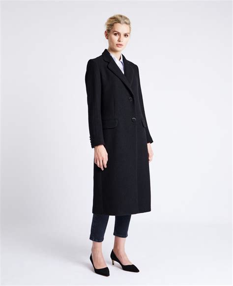 1. Striking Jet-Black Coat: