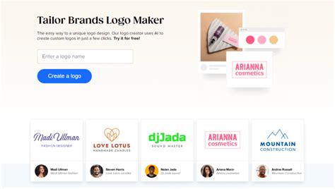 1. Tailor Brands: The AI Logo Generator for Beginners